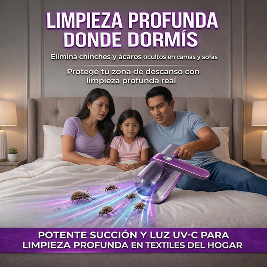 Aspiradora Anti-Chinches | Limpieza real para cama y sofá